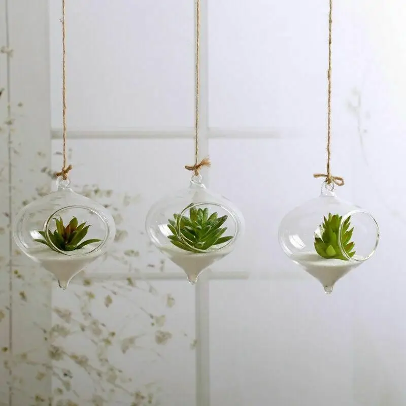 Hot Selling Home Garden Clear Glass Flower Hanging Vase Planter Terrarium Container European Micro Landscape Ecological Bottle | Дом и сад