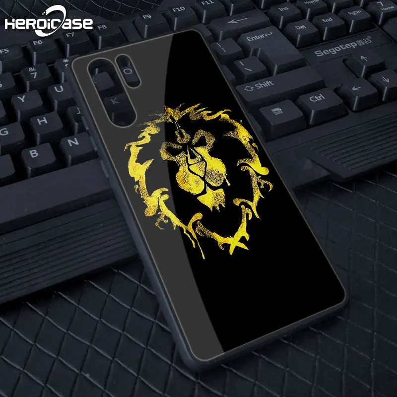 The Alliance 9 Для huawei Mate30 Pro Чехол для телефона World Of Warcraft отличная игра закаленное стекло Твердый Чехол черный ТПУ Honor V P20 10 9 Horde Alliance - Цвет: The Alliance 9