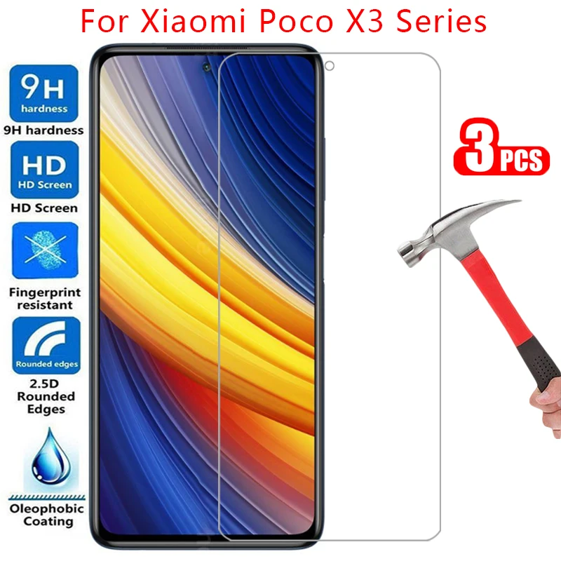 

Защитное закаленное стекло для xiaomi poco x3 pro nfc gt, Защита экрана для xiomi ksiomi xiao mi pocox3 x 3 3x x3pro x3 nfc, пленка