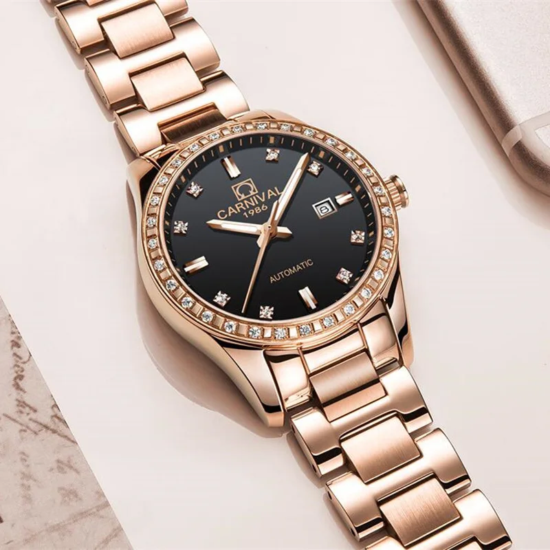 Sapphire Crystal Women Watches Fashion Ladies Watch For Women Bracelet Relogio Automatic Mechanical Clock Luxury reloj mujer