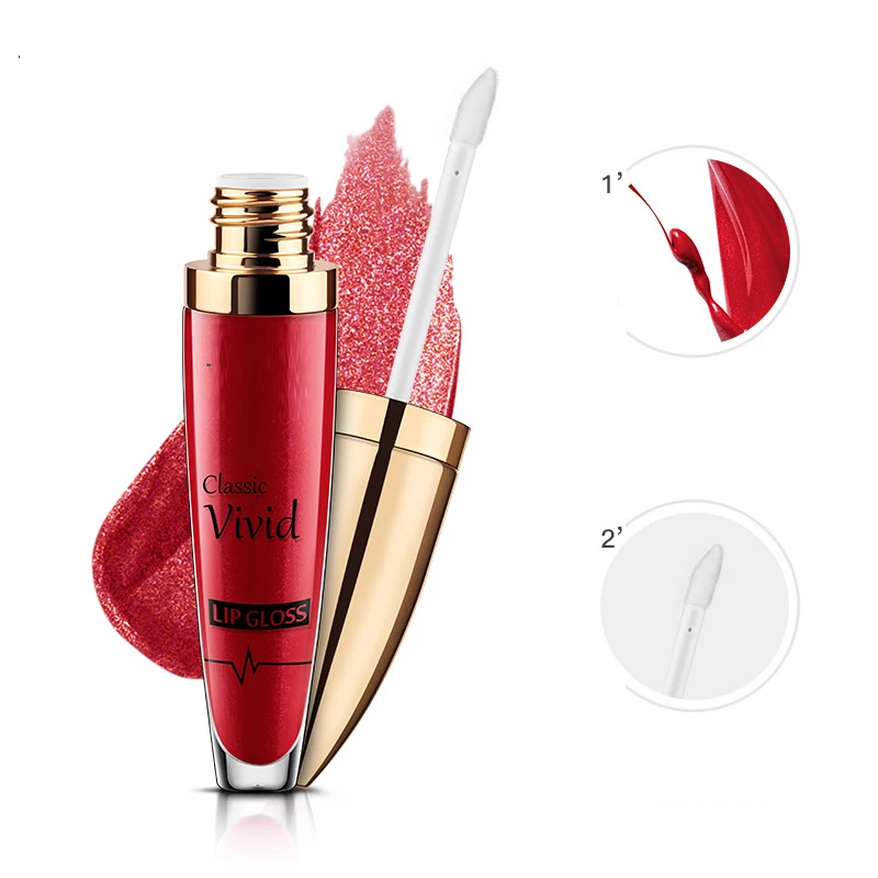 

18 цветов Алмазная блестящая долговечная губная помада легко окрашивается гладкий блеск для губ глазурь косметический инструмент для женщи...