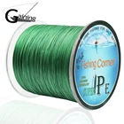 Полиэтиленовая плетеная рыболовная леска, 3005001000 м, 16 нитей Заплетенный поток ПЭ мультифиламента Японии Мулти цвета провода рыб супер сильный
