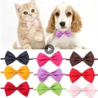 Бабочки для домашних собак милое бантом собачьи Галстуки для щенков, собак, Аксессуары Регулируемый ремень резинки милый ткань Pet Головные уборы Уход за лошадьми