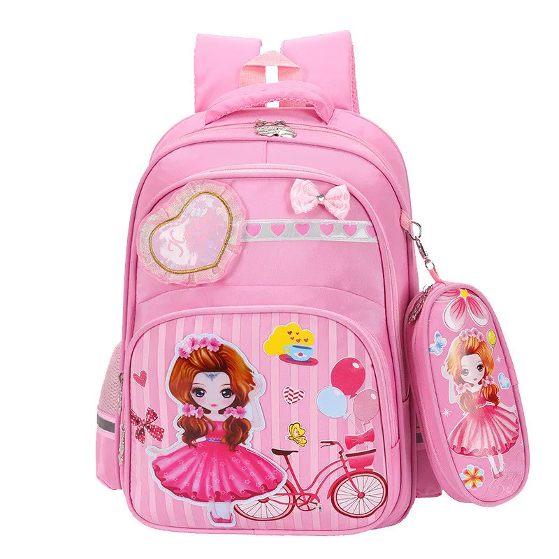 cute ZIRANYU children cartoon school bag Orthopedic school backpacks Bow-knot child schoolbags for girls teenagers mochila