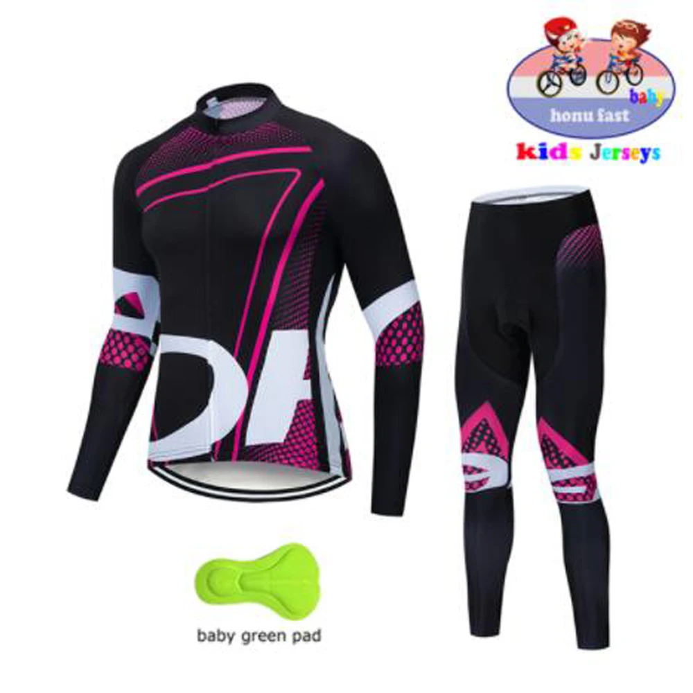 

Высококачественная детская одежда для велоспорта, Осенний Детский комплект из Джерси с длинным рукавом, одежда для велоспорта с длинным ру...
