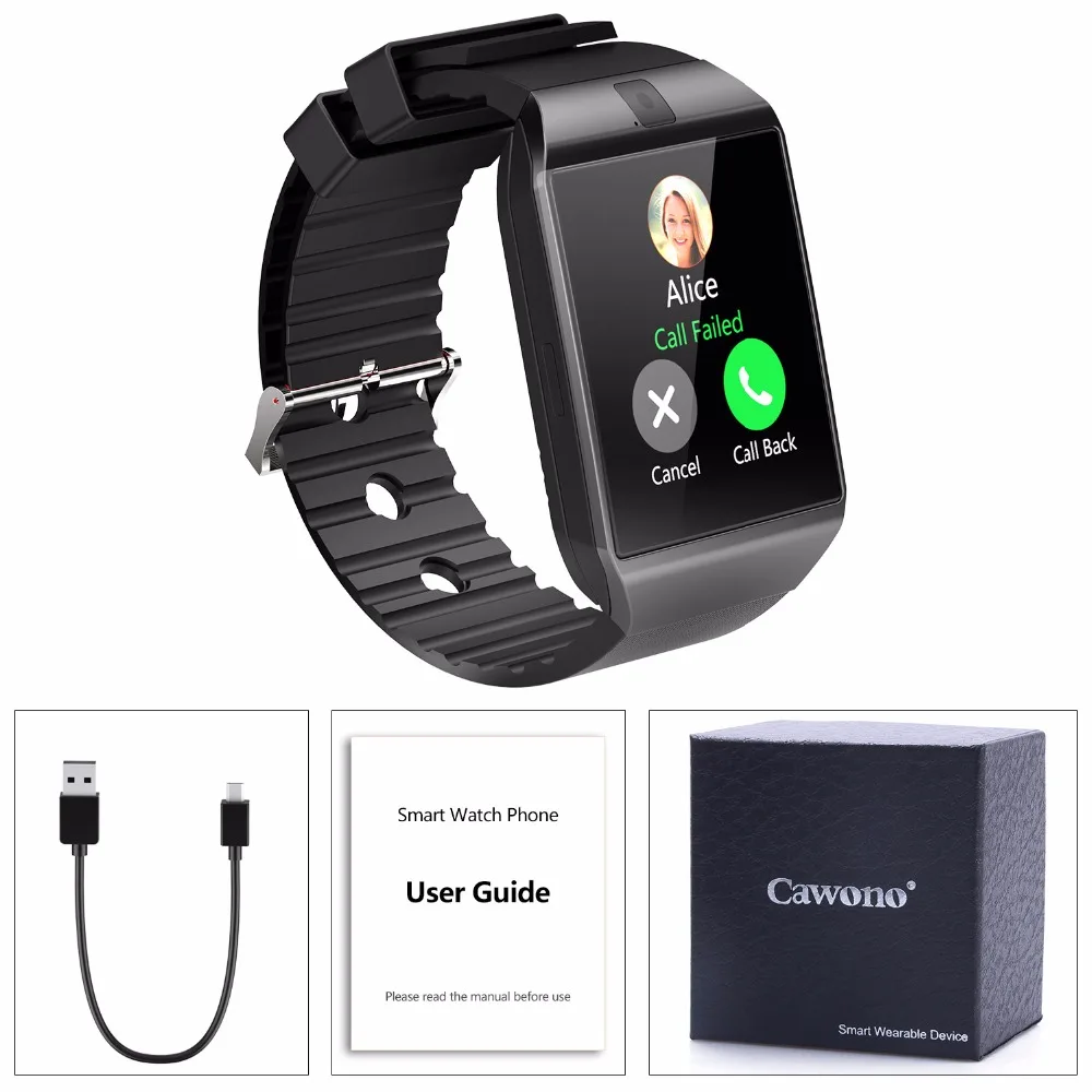 Top Bluetooth Call Smart Watches for men DZ09 Relojes Smartwatch Relogios TF SIM Camera For IOS iPhone Android Phone + 8GB Card | Наручные