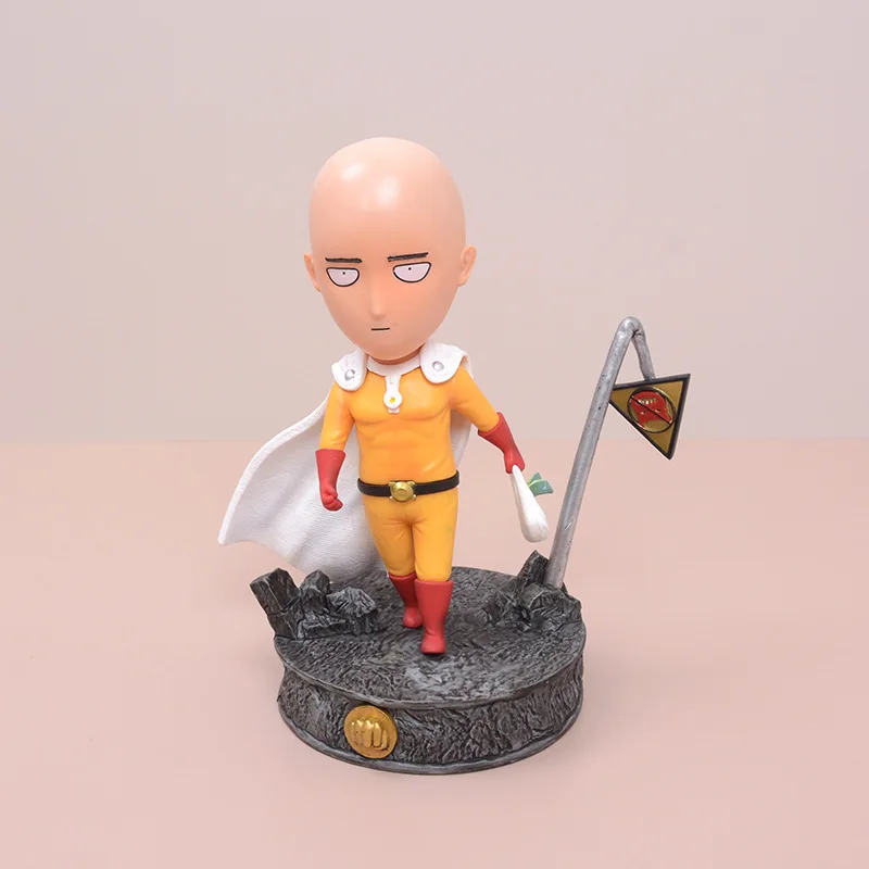 

Japanese anime figure popit Saitama teacher do shopping bare cape man, statue, figure figure anime ornaments color box