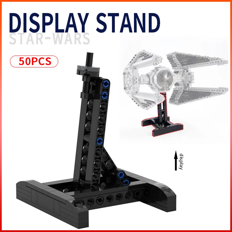 

Interceptor MOC Display Stand Bricks Compatible With Star Plan Wars Building Blocks Xmas Educational Toys For Children Adults