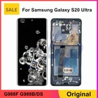 Оригинальный AMOLED ЖК-дисплей для SAMSUNG Galaxy S20 Ultra G988F G988BDS, сенсорный экран, ЖК-дисплей, дигитайзер в сборе S20 Ultra s20Ultra