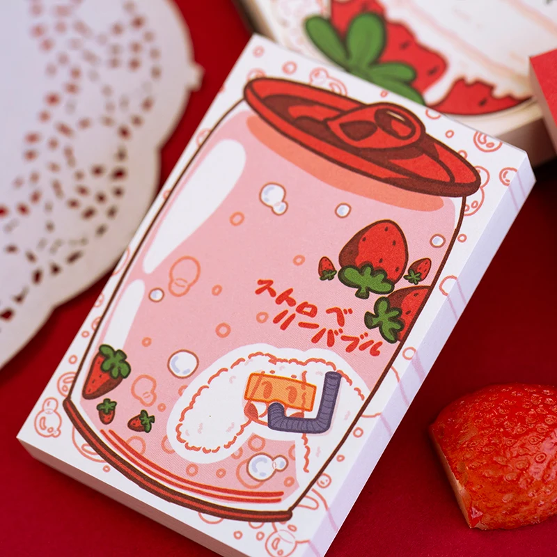 4 шт./лот праздничная серия клубники креативный Новый портативный бумажный
