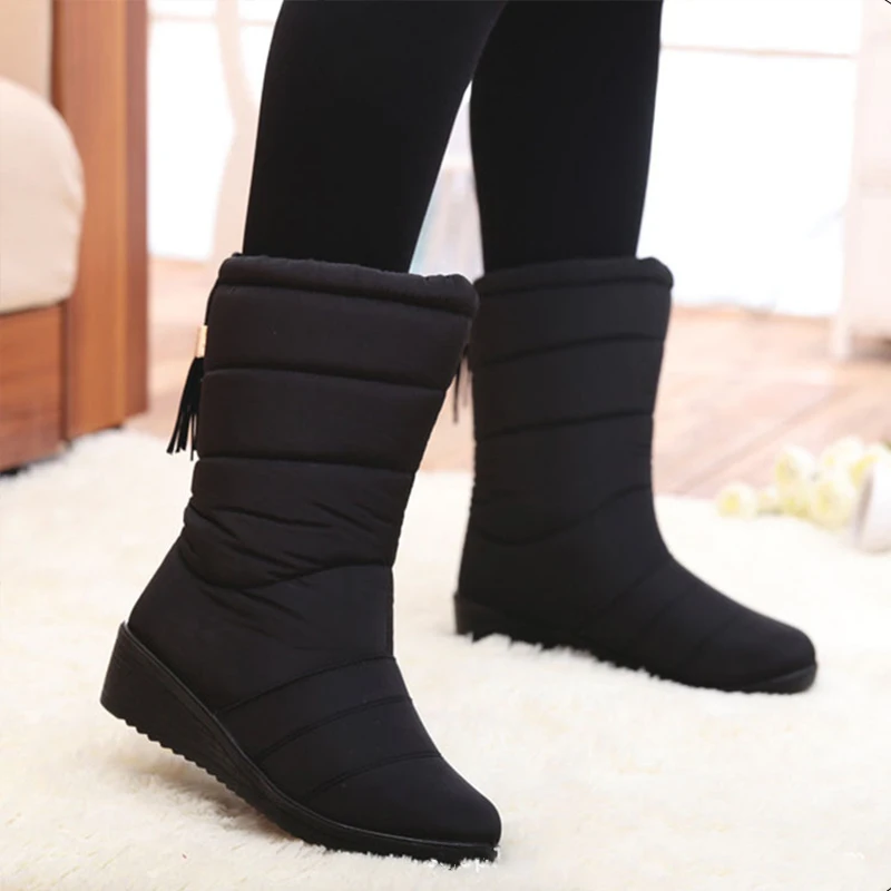 

Women Boots Women Winter Shoes Keep Warm Shoes Woman Waterproof Ladies Snow Boots For Women Winter Boots Heels Botas Mujer