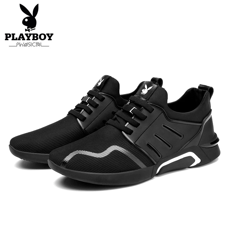 

PLAYBOY New Men Running Shoes Sports Sneakers Damping Cushion Breathable Outdoor Lace-up Air Trainers Men Walking Tennis Shoes