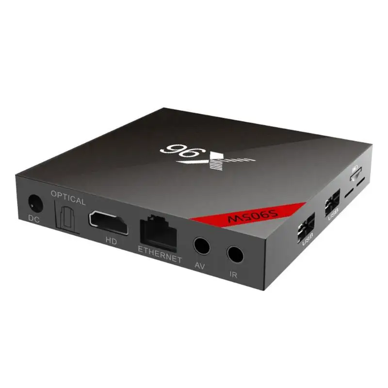 X96 S905W Смарт ТВ приставка Amlogic S905W четырехъядерный Android 7,1 2 Гб ОЗУ 16 Гб ПЗУ 2,4G WiFi 4K ТВ приставка медиаплеер приставка