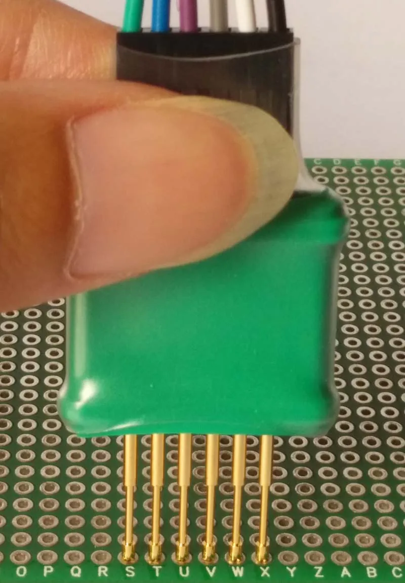 Однорядный двухрядный зонд PCB 2 54 0 1 27 Программирование скачивание