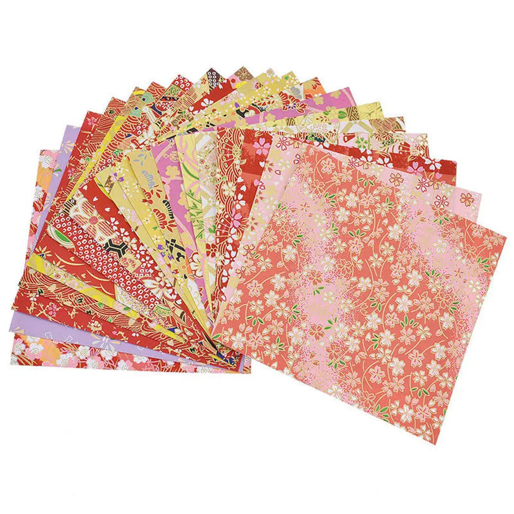 Японский оригами складная бумага для рукоделия цветочный узор сделай сам