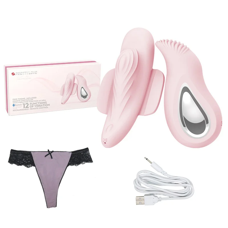Трусики фаллоимитатор с пультом дистанционного управления 12 Скоростей|sex toys for