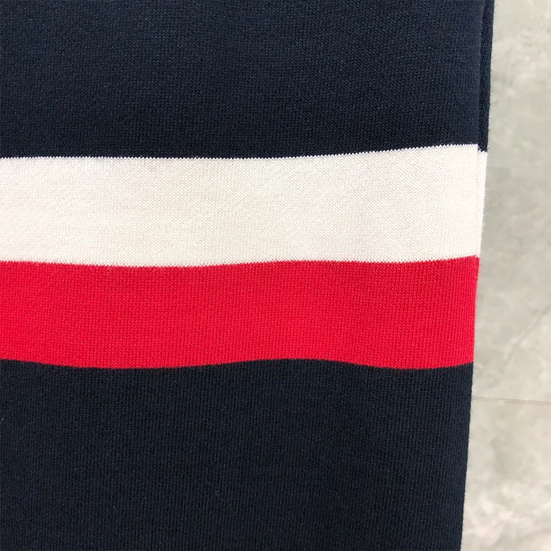 

2021 Fashion Brand Sweatpants Men Spring Autumn Pure Cotton Casual Sports Trousers Blue Striped Mens Jogger Track Pants