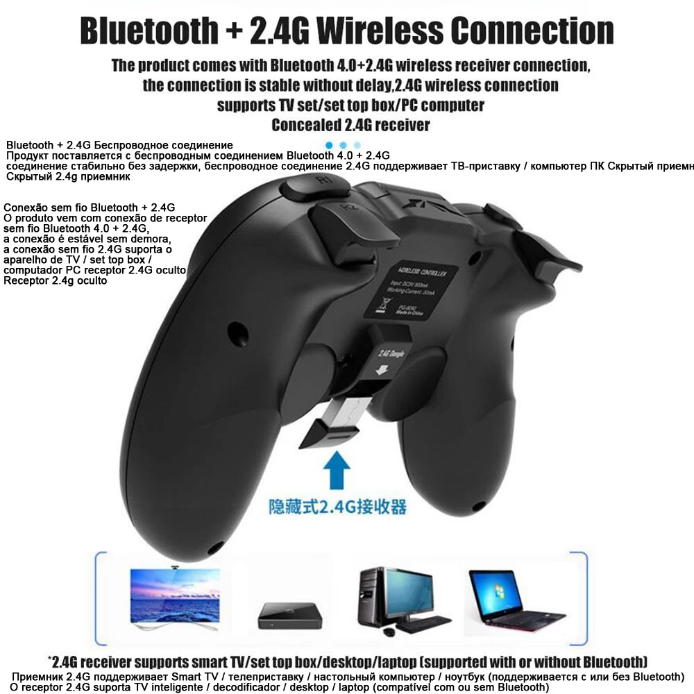 Ipega 9090 PG-9090 Trigger Pubg Gamepad Controller Mobile Joystick For Cell Phone PC Android iPhone TV Game Pad Console Control |