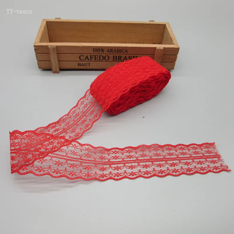 Красивое 10 ярдов Белое кружево лента тесьма ширина 45 мм отделка Сделай Сам