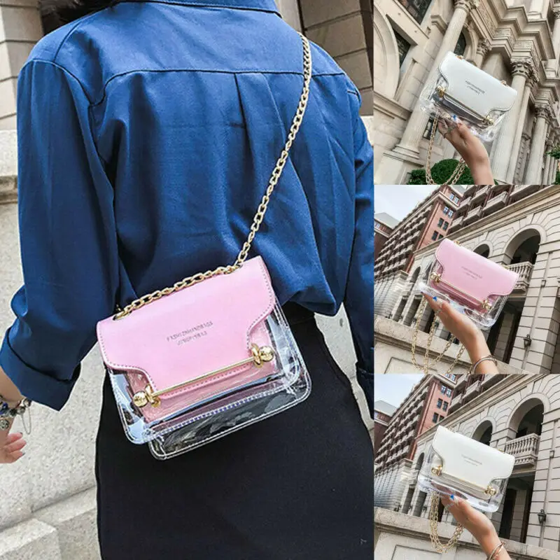 Прозрачная Сумка клатч из ПВХ прозрачная сумка через плечо ПВХ|Сумки с ручками| |