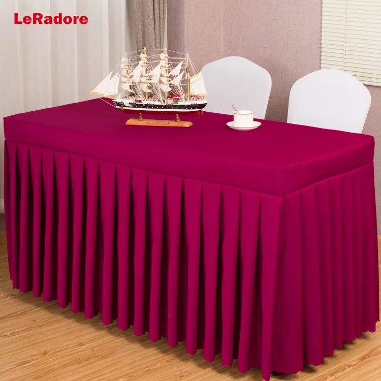 Скатерть для конференций Свадебная розовая Праздничная прямоугольная скатерть