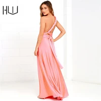sexy long dress boho bridesmaid club maxi dress hollow out bandage convertible wrap lacing dresses backless solid swing clothes