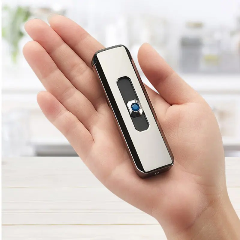 1 шт. зарядка через USB зажигалки сенсорный Экран Сенсор Перезаряжаемые