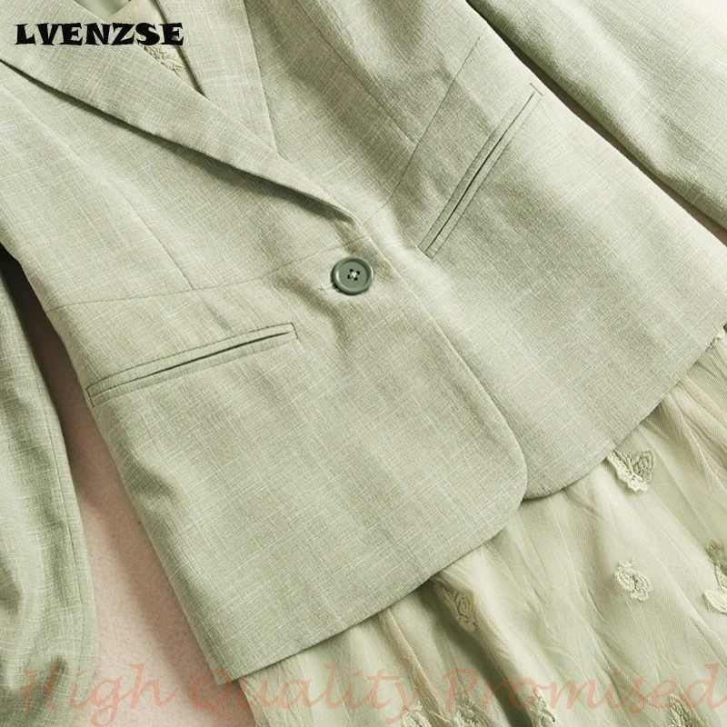 LVENZSE платье костюм женский облегающее куртка комплект из 2 предметов офисное 2019