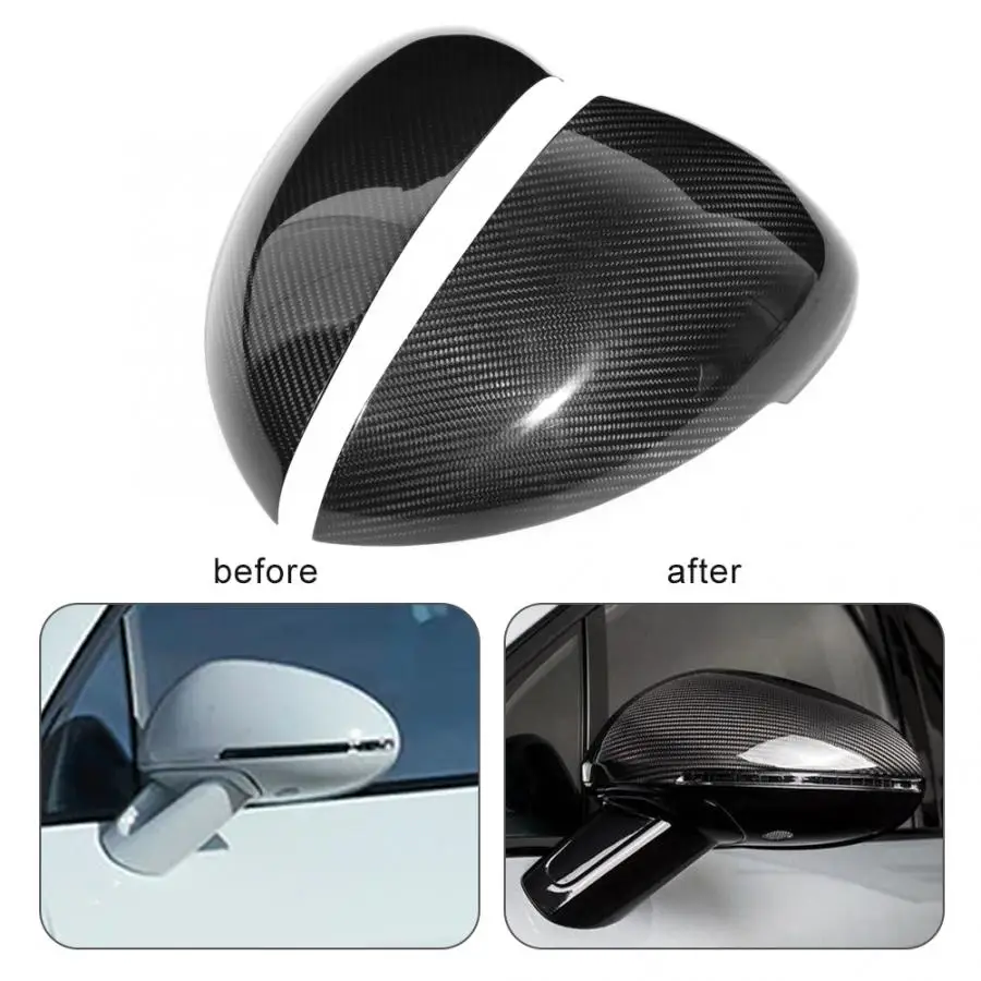 Чехол для зеркала заднего вида из углеродного волокна подходит Porsche Macan 2014 2015 2016