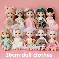 151617cm doll clothes suitable for 112 bjd doll clothing accessories dolls fashion dress up toys princess dress girl gifts