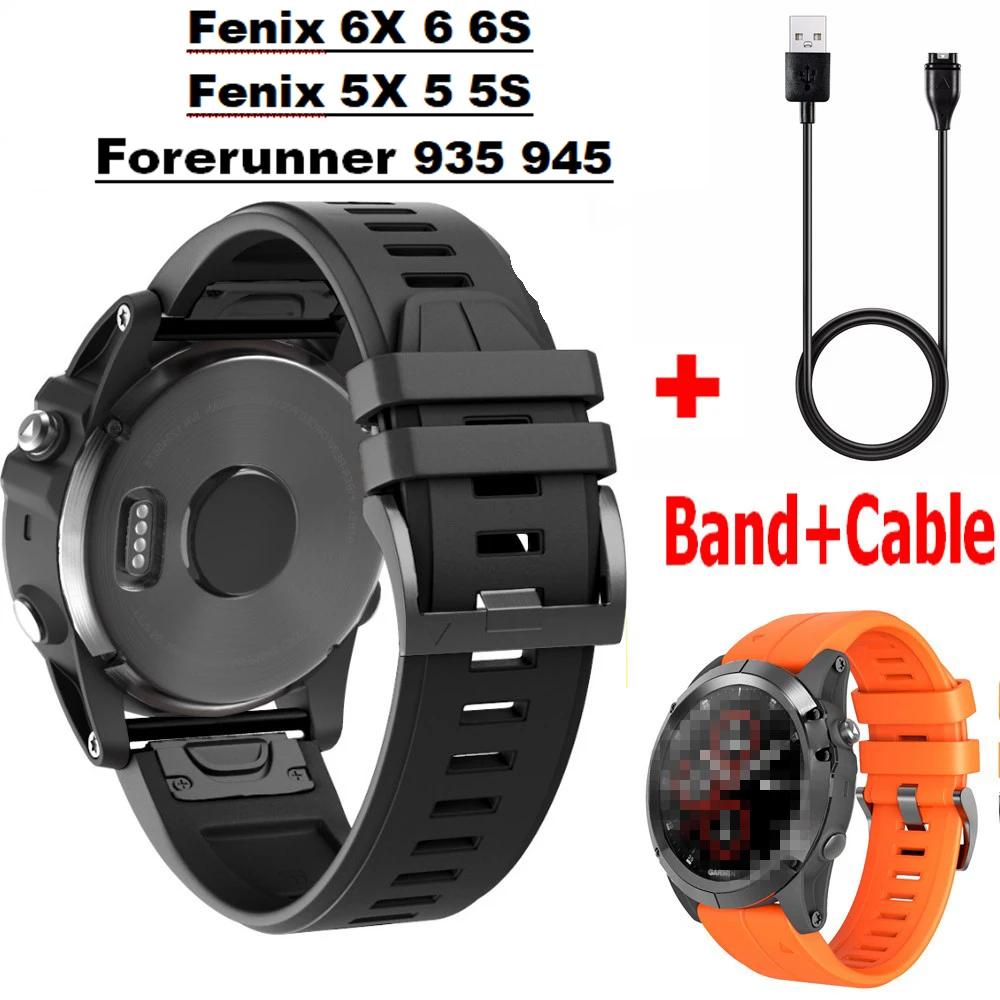 Ремешок на запястье для наручных gps-часов Garmin Fenix 5X 5S 6X 6 6S S60 MK1 часы Quick Release usb