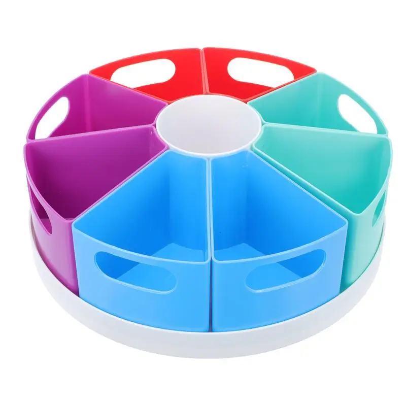 

Colorful Rotating Pen Holder Desk Office Stationery Combine Sorting Box