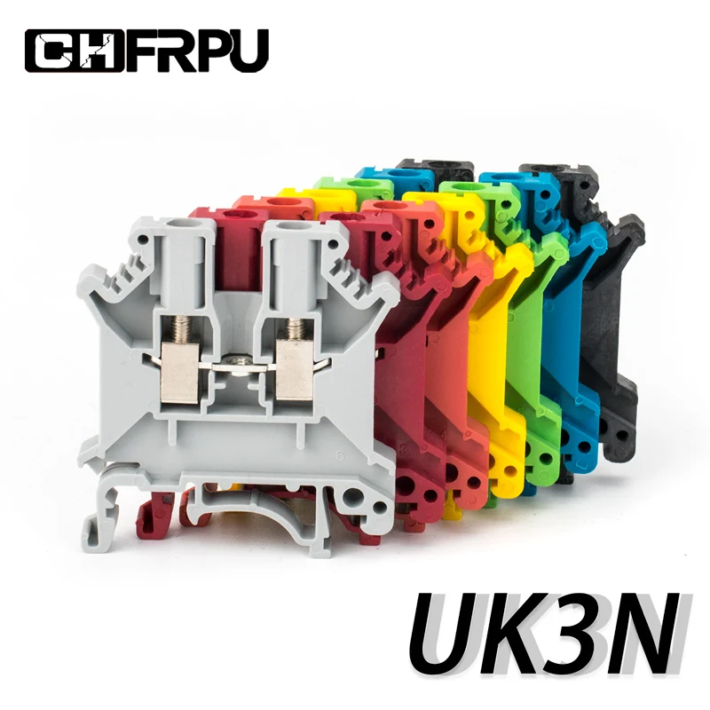 10 шт. din рейку клеммной колодки UK 3N Connductor Универсальный класса винт провода