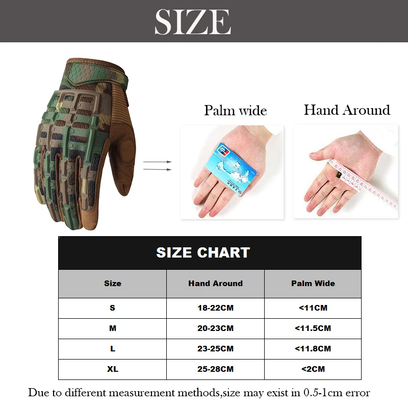 

Military Tactical Glove Men's Fighting Full Finger Army Military Gloves Anti-slip Outdoor Sports Road Hand Gloves Men Women