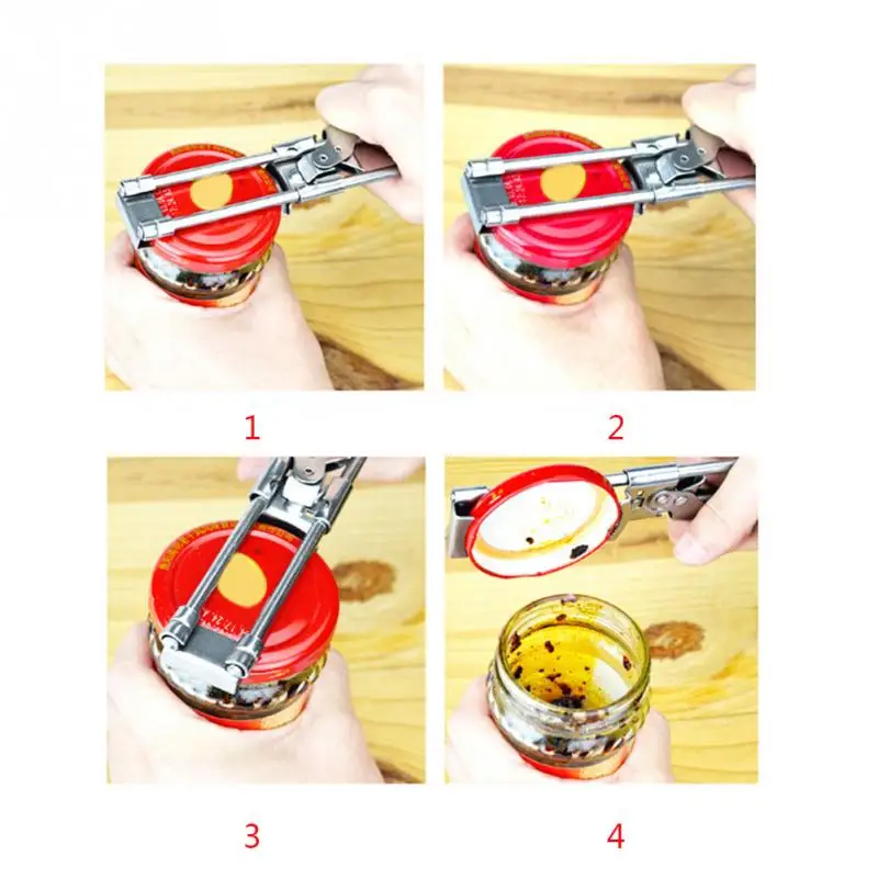 

Adjustable Stainless Steel Can Opener Professional Manual Jar Bottle Opener Kitchen Accessory Gadgets Stainless Steel Can Opener