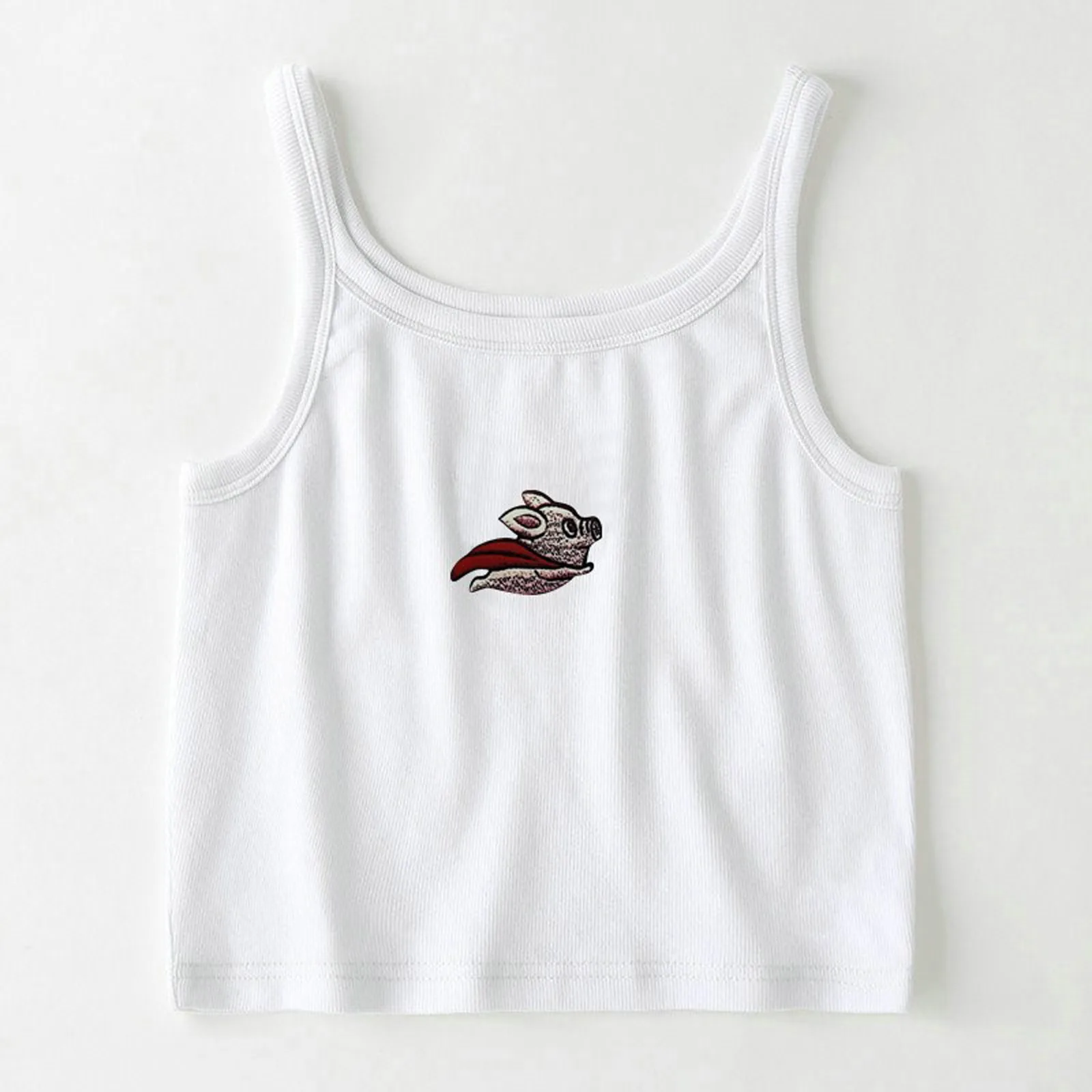 

women tops and bloues Heart Lettering Print Casual T-shirt Sleeveless Tops Short O-Neck Vest Personality Streetwear 2021 New