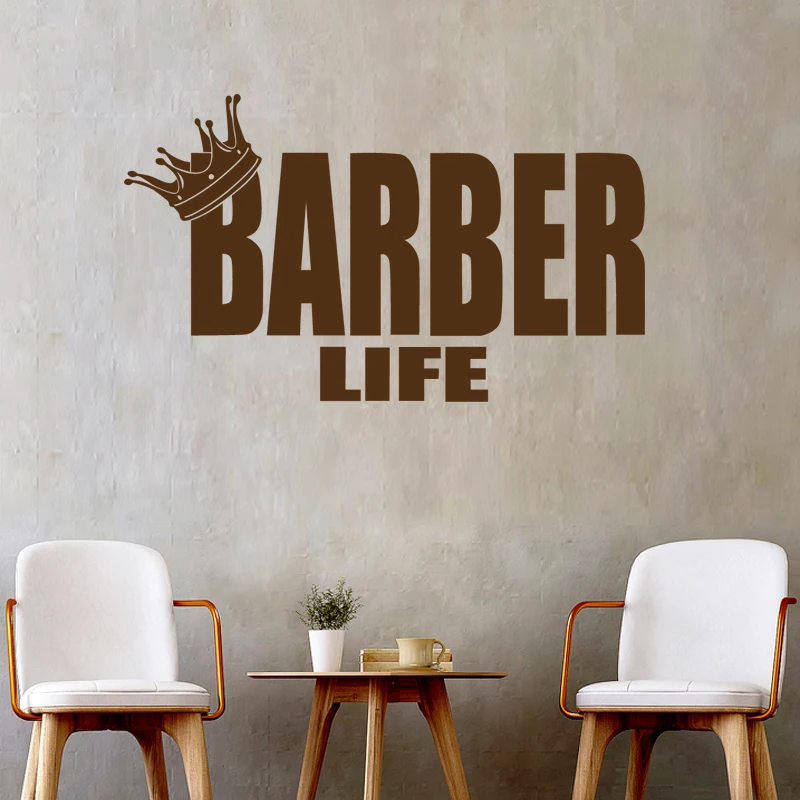 

Barbershop Sticker Bread Decal Customized Vinyl Wall Art Decor Windows Decoration Haircut Shavers Glass Barber Shop Decals