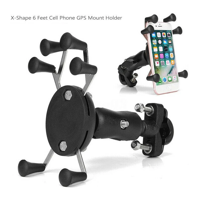 1 х мотоциклетный руль X-shape 6 футов 3,5-6 дюймов держатель для мобильного телефона gps