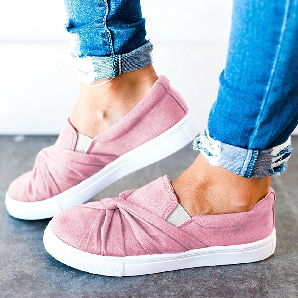 Женские туфли на плоской подошве Нескользящие матовые с бантом размеры 36-43 весна