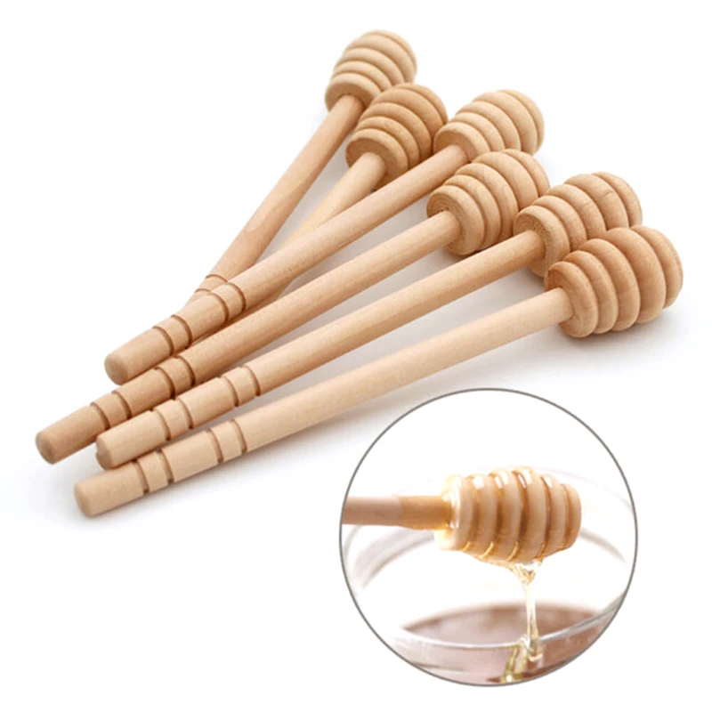 

Gadgets Long Handle Spiral Mixing Stick Honey Tools
