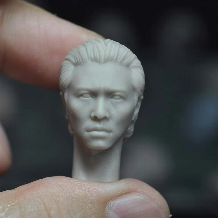 

1/12 Scale Stephen Chow Unpainted Head Models Sculpt for 6''Bodies Figures DIY