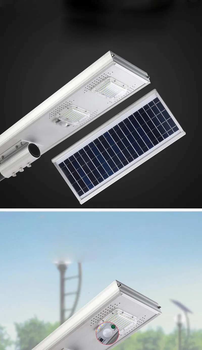 4 шт. Fanlive 50W 100W 150W интегрированные светодиодные солнечные лампы для Садовая лампа уличное освещение наружного освещения Декор водонепроницаемый pir-датчик