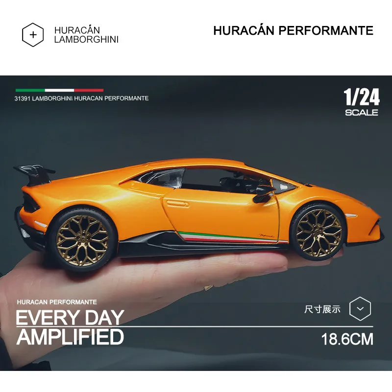 Модель спортивного автомобиля Bburago 1:24 Lamborghini Huracan из сплава | Игрушки и хобби