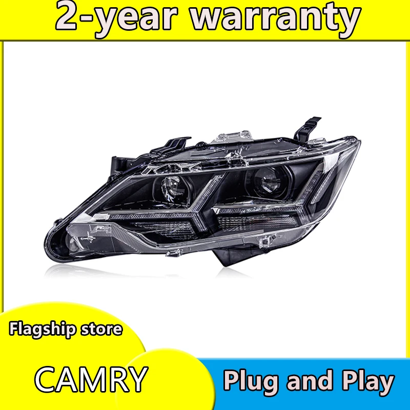 Автомобильный Стайлинг для 2015 2016 2017 Toyota Camry V55 светодиодный ные фары новые drl
