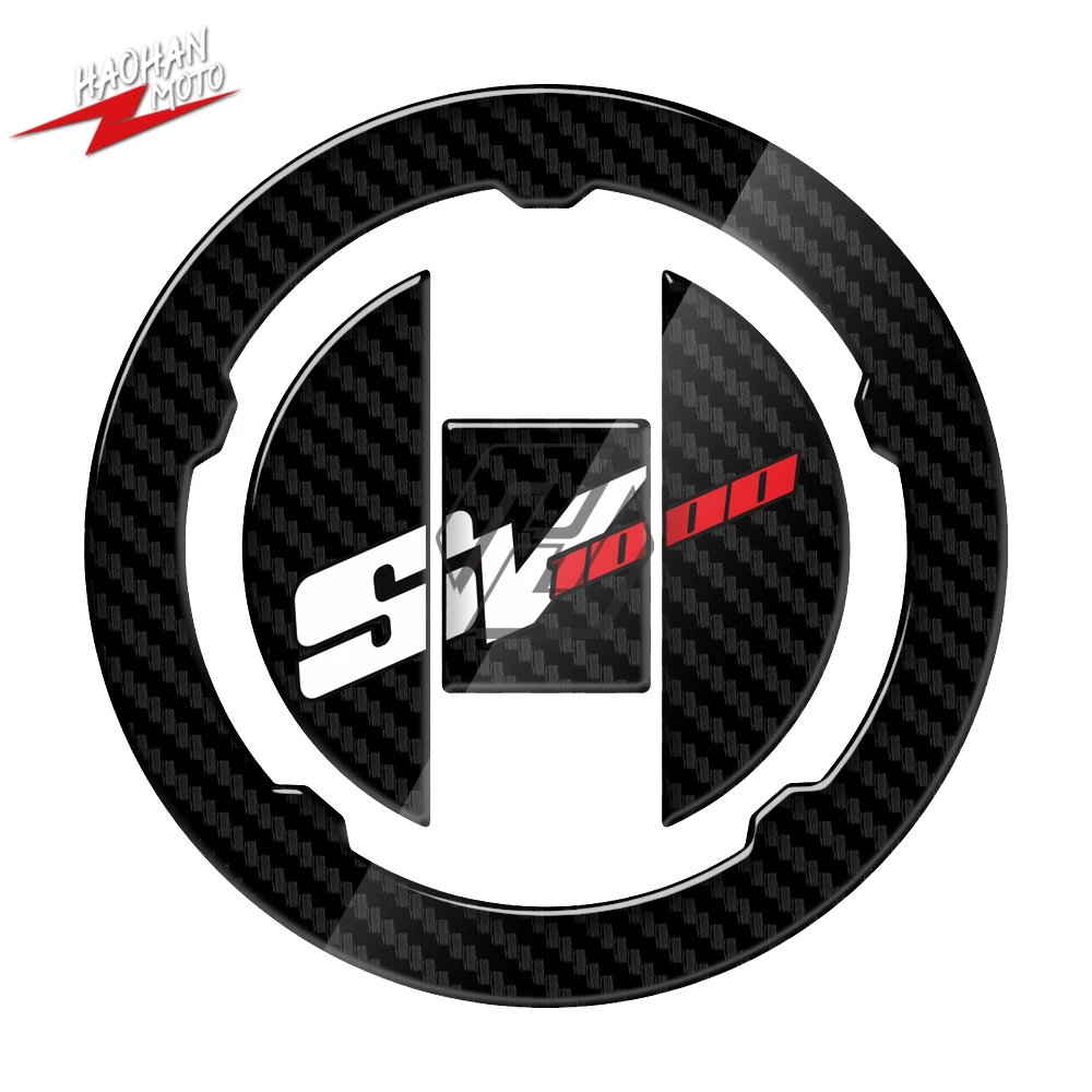 

For Suzuki SV1000 SV1000S Gas Cover SV 1000S 1000S 2003-2008 3D Carbon-look Motorcycle Fuel Gas Cap Protector Decals