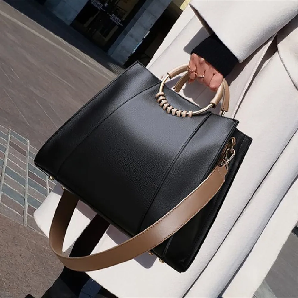 

Fashionable Handbag New Style Western Style Lady Large Capacity Multi-Function Handbag Contracted Shoulder Slung Exquisite Bag
