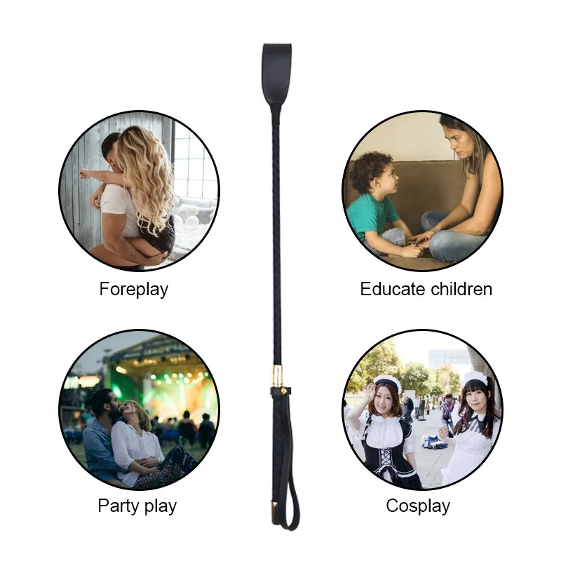 Секс-игрушки из ПУ кожи для взрослых БДСМ-Кнут связывания фетиш косплей игрушки