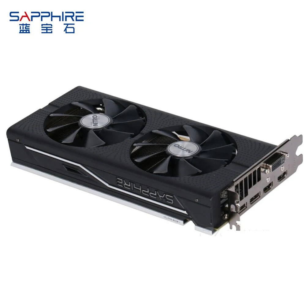 Видеокарты SAPPHIRE Radeon AMD RX480 8 Гб видеокарта AMD Gaming PC видеокарта RX480 GPU 256bit 8 ГБ GDDR5 настольная игровая Карта Б/у