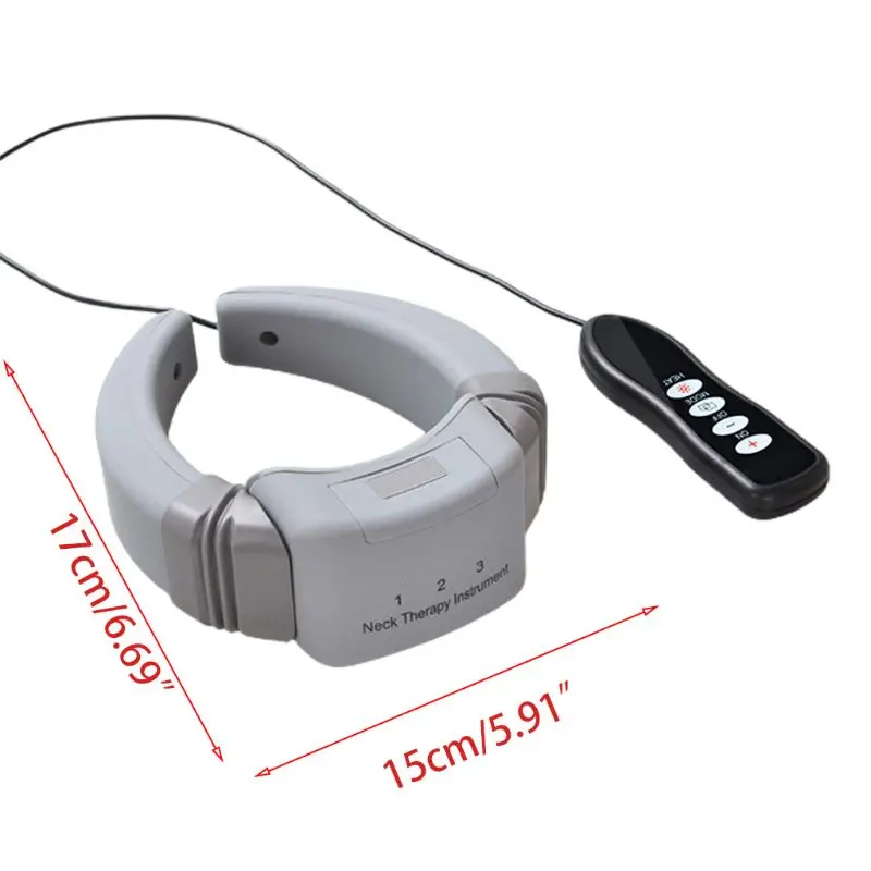 

Electric Neck Massager Pulse Back 6 Modes Power Control Far Infrared Heating Pain Relief Tool Relaxation