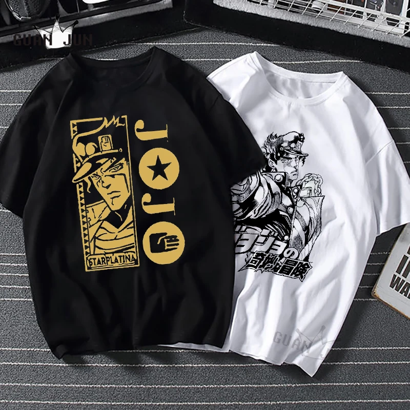 Jojo странные приключения Мужская футболка Camiseta Футболка модная 80s 90s в стиле